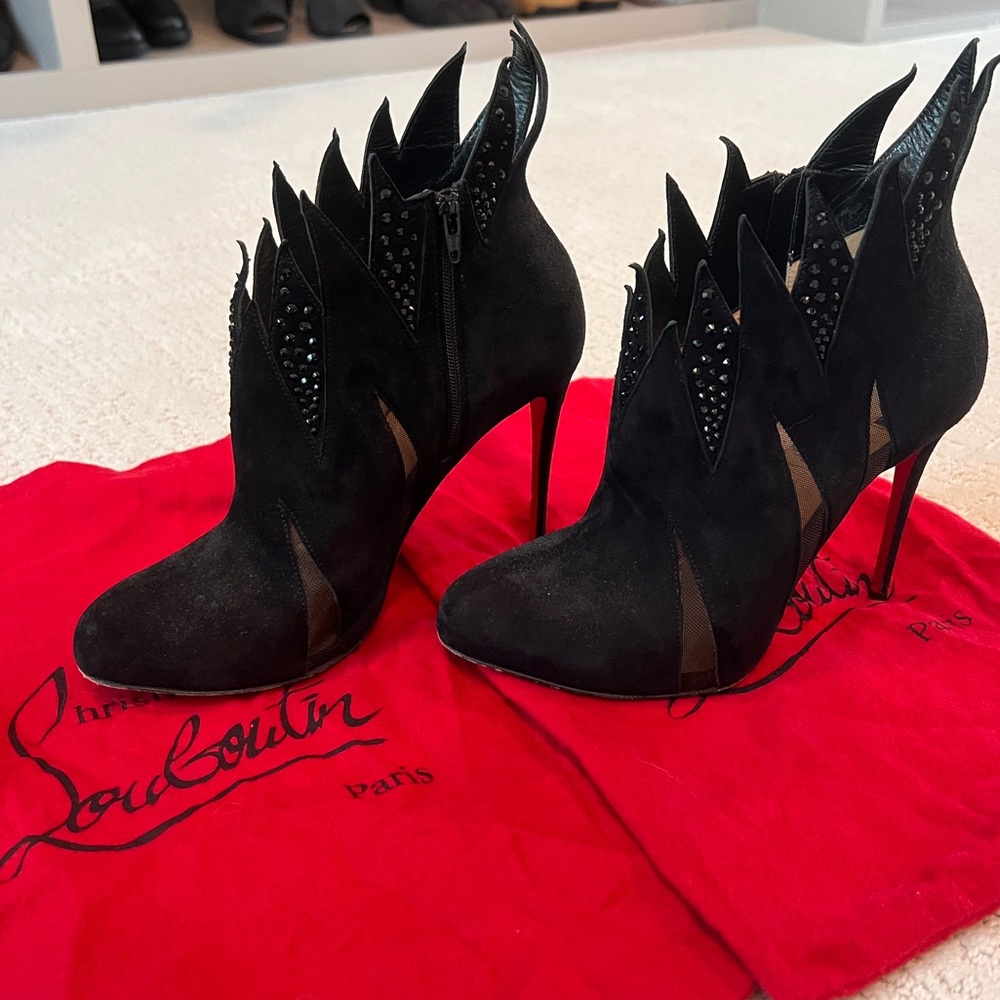 Christian Louboutin Black Ankle Boots